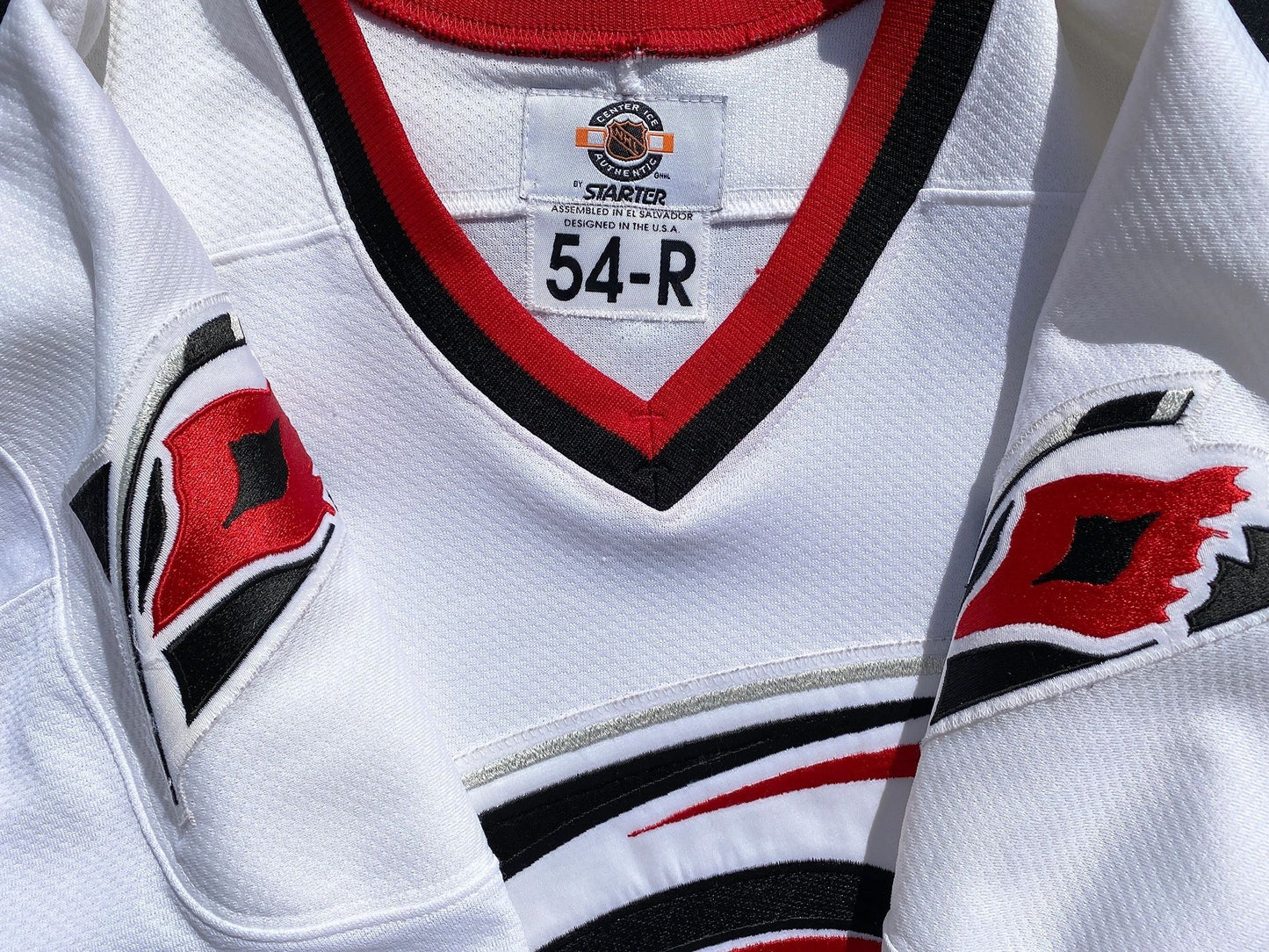 Carolina Hurricanes Authentic 90s Starter Game Jersey Fight Strap