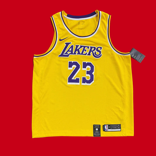 Los Angeles Lakers Lebron James Nike Icon Jersey NEW