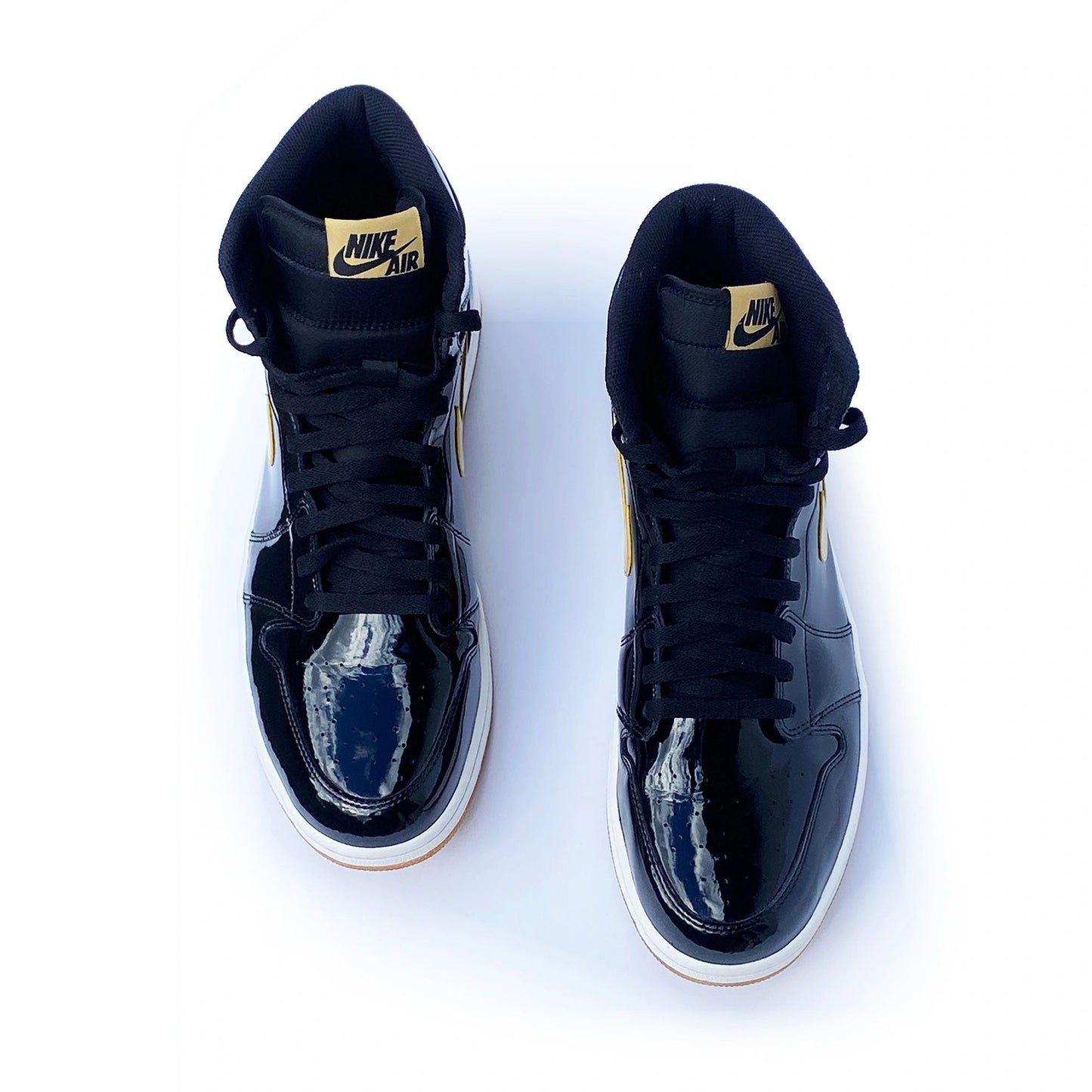 Nike Air Jordan 1 Black/Gold PL Patent 2013 Sample