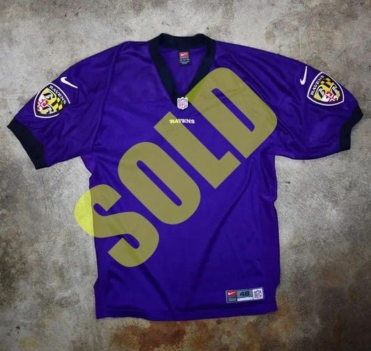 Baltimore Ravens Blank Nike Authentic Game Cut Pro Line Jersey Size 48