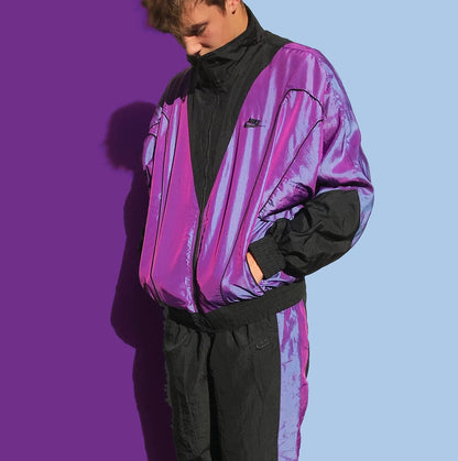 Nike Air Flight Iridescent Purple 90's Track Suit NEW