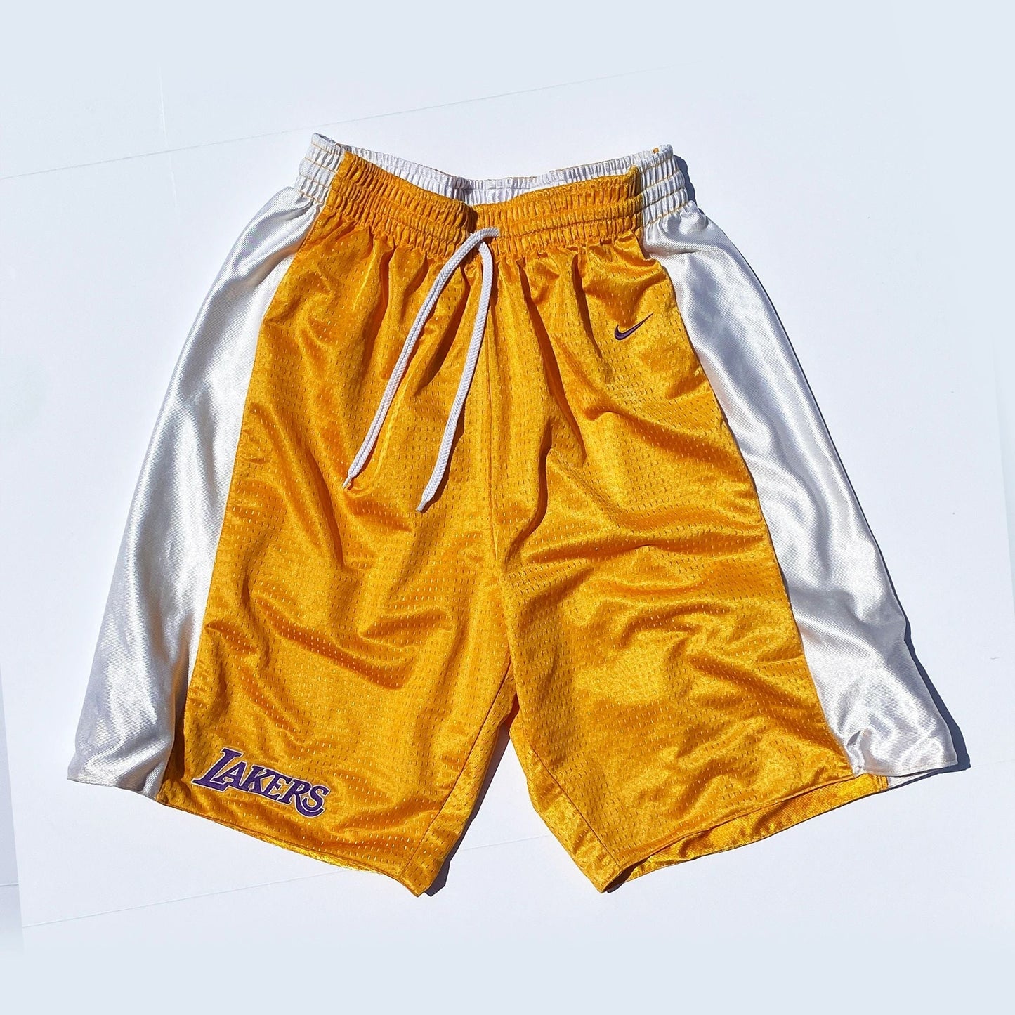 Los Angeles Lakers Nike Y2K Original Shorts + Hat Set