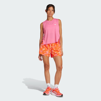 Women's adidas Own the Run CLIMACOOL High Rise Floral Shorts