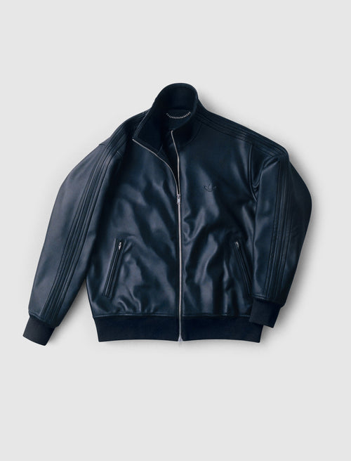A-TYPE LEATHER TRACK JACKET