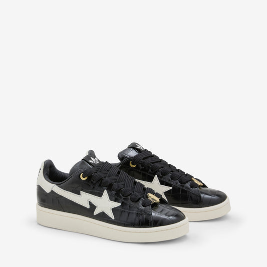 BAPE x Campus 00s Core Black | Off White | Gold Metallic