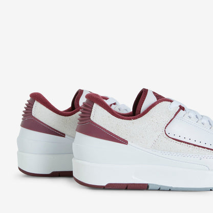 Air Jordan 2 Retro Low White | Cherrywood Red | Lt Steel Grey