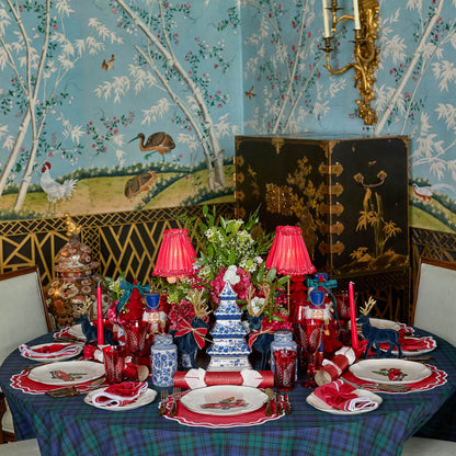 Berry Red Katherine Placemats & Napkins (Set of 4)