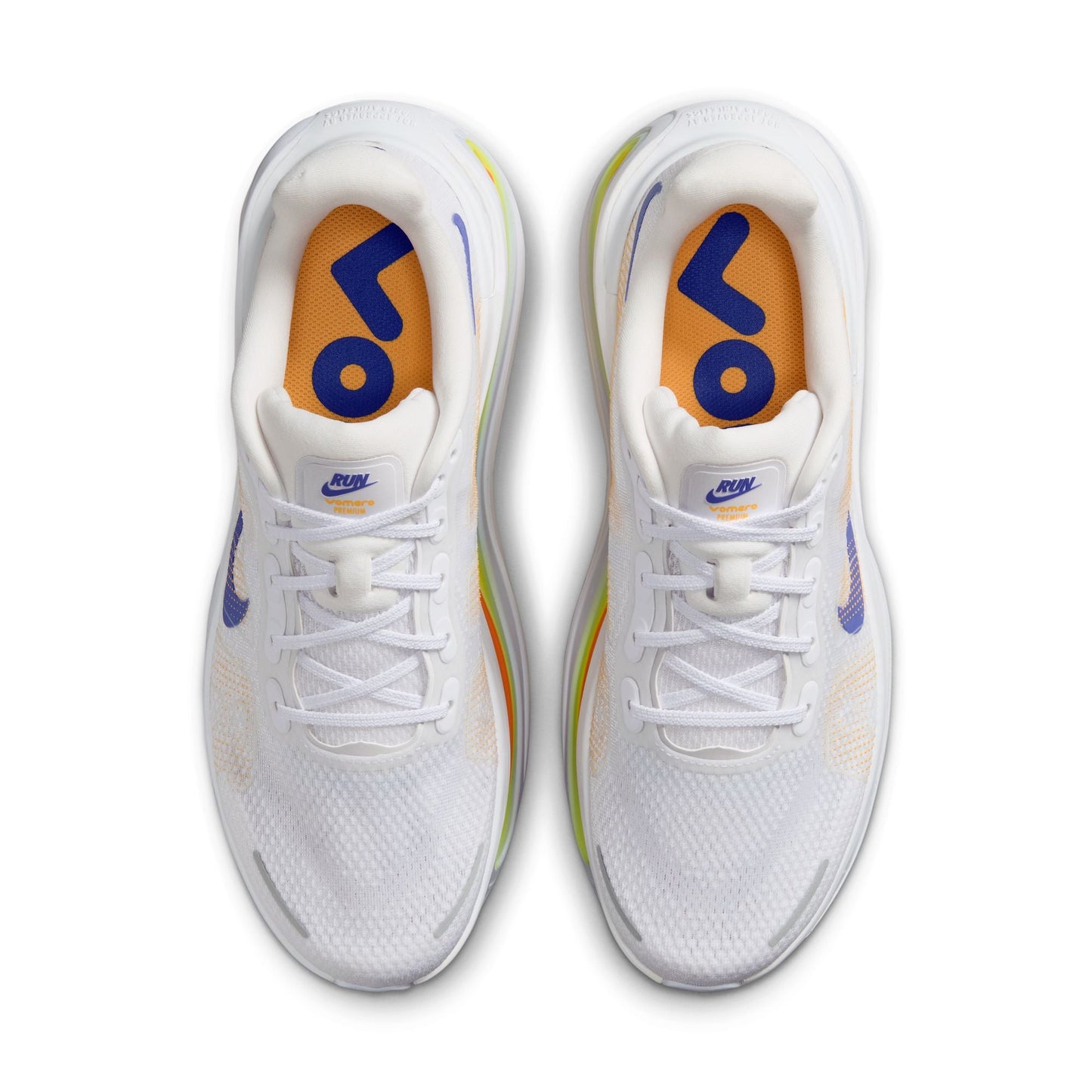 Nike Vomero Premium Men's Running Shoes - White/Total Orange/Laser Orange/Lapis