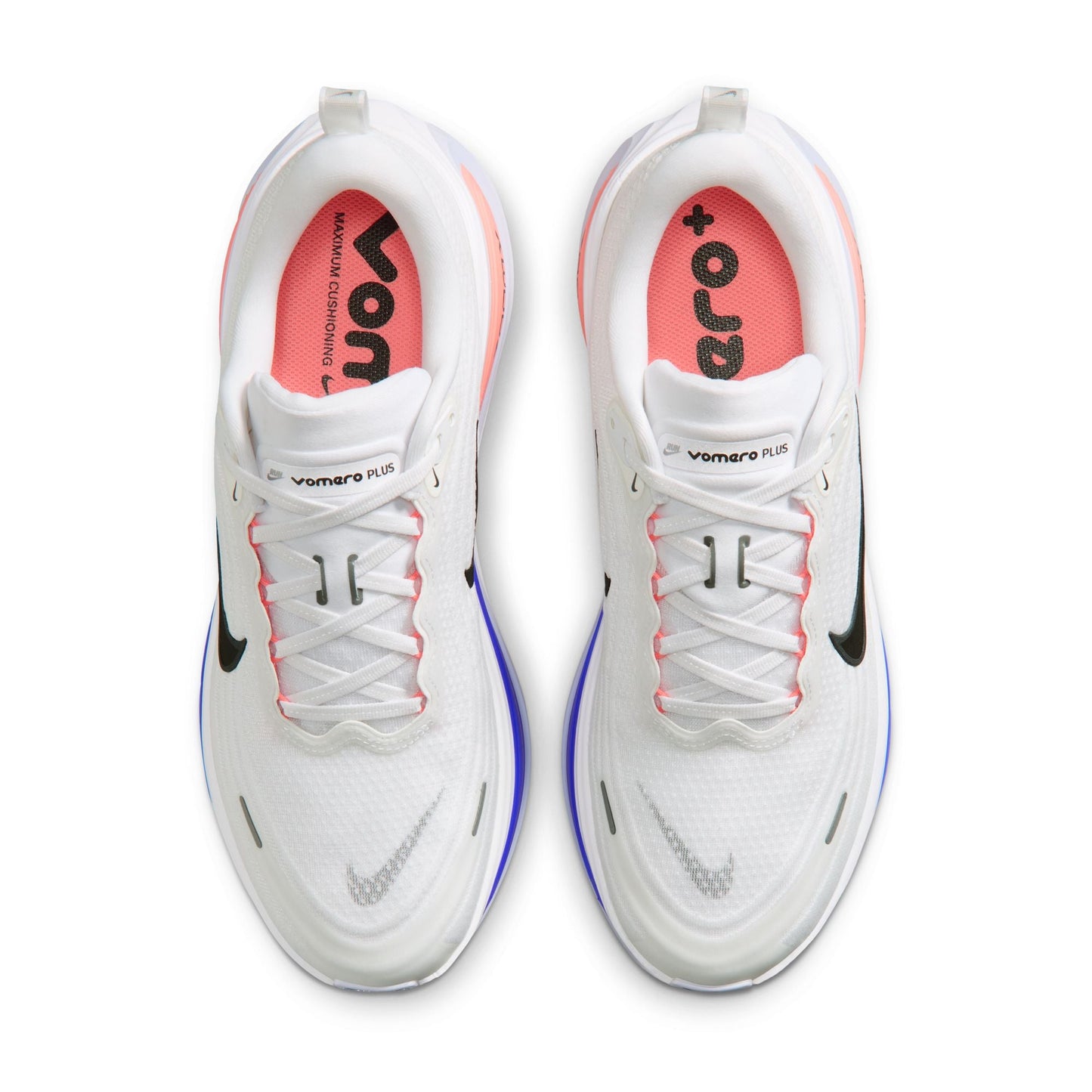 Nike Vomero Plus Men's Running Shoes - White/Atomic Pink/Racer Blue