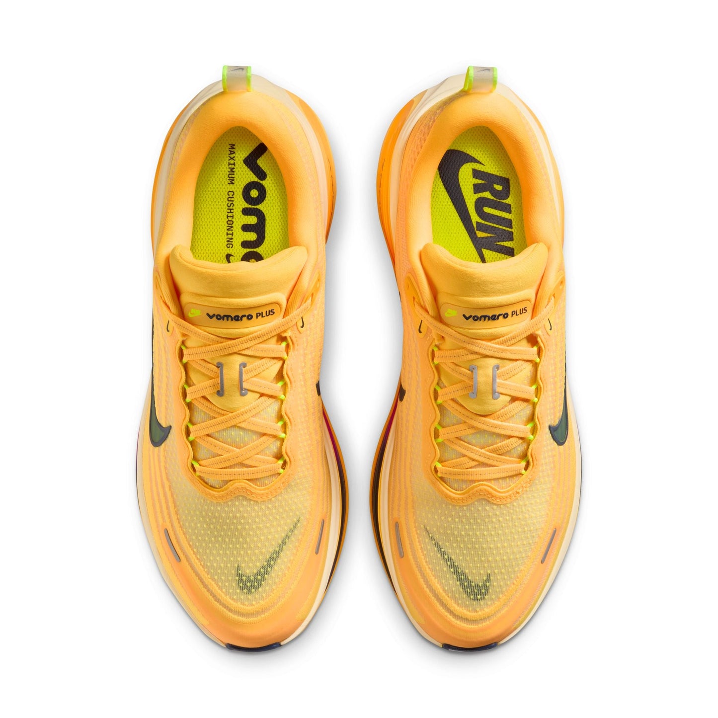 Nike Vomero Plus Men's Running Shoes - Citron Pulse/Alabaster/Laser Orange/Blue Void