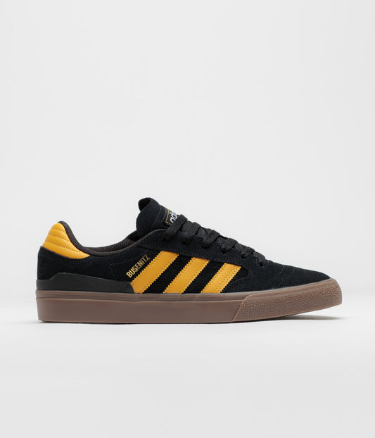 Adidas Busenitz Vulc II Shoes - Core Black / Preloved Yellow / Gum4