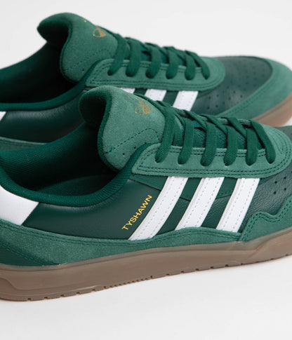 Adidas Tyshawn II Shoes - Collegiate Green / FTWR White / Gum5