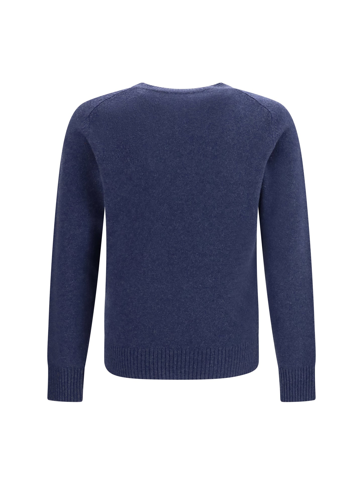 Brooksfield Cashmere Crewneck Sweater — Blue
