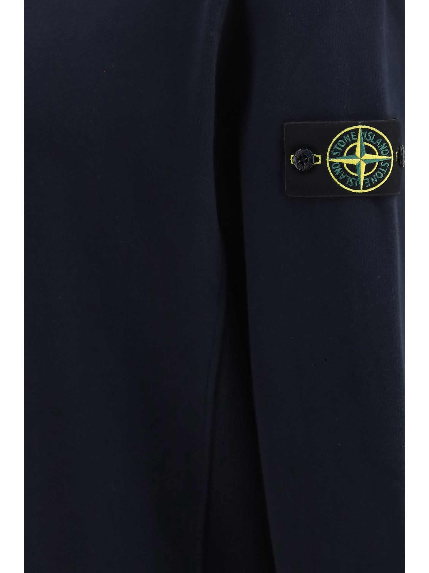 Stone Island Crewneck Cotton Sweatshirt — Navy