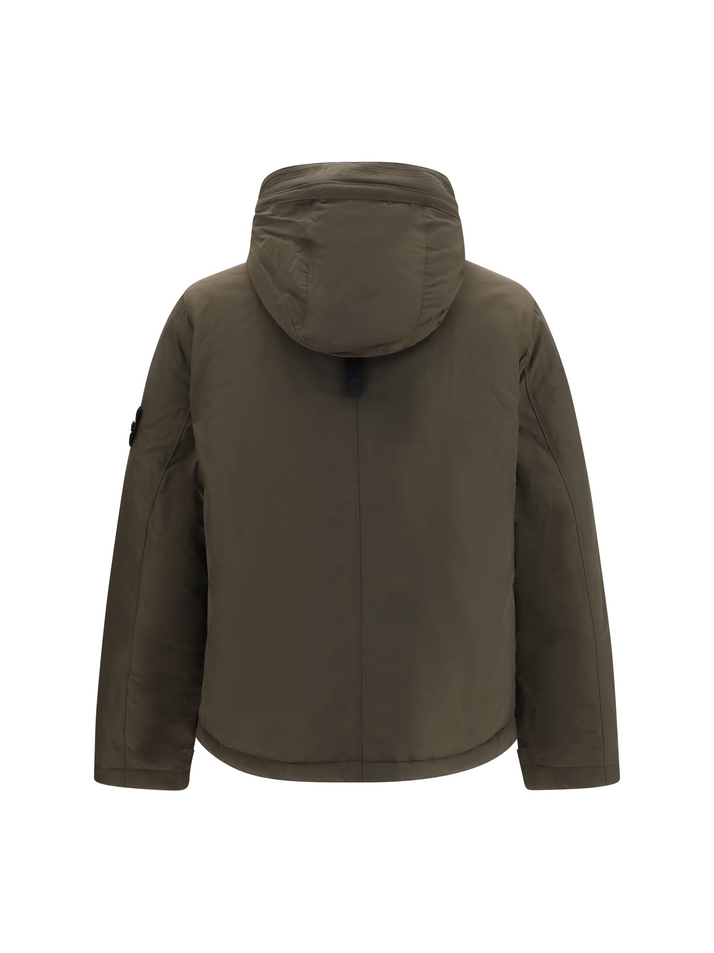 Stone Island Padded Micro Twill Down Jacket — Gray
