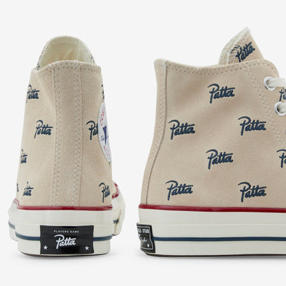 Patta x Chuck '70 Hi Natural Ivory | Insignia Blue
