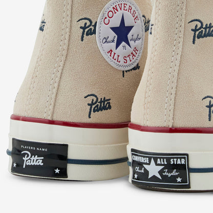 Patta x Chuck '70 Hi Natural Ivory | Insignia Blue