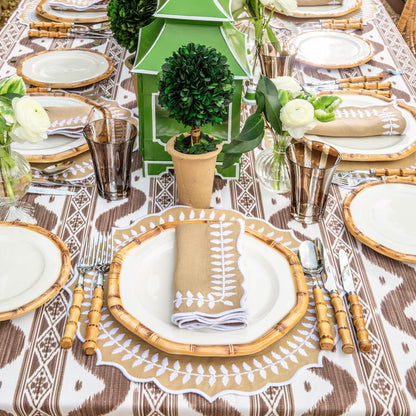 Natural Laurel Placemats & Napkins (Set of 4)