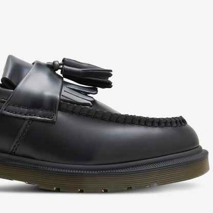 Adrian Tassel Loafer Black Polished Smooth
