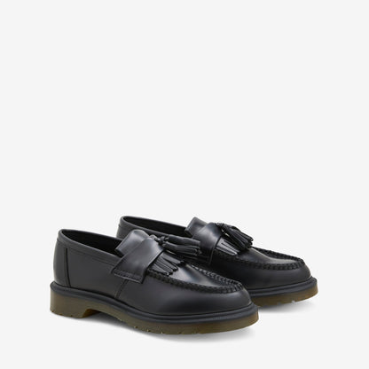 Adrian Tassel Loafer Black Polished Smooth