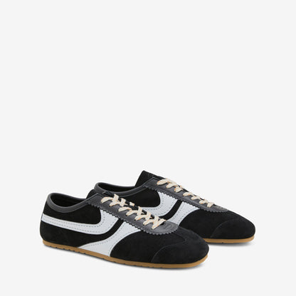 Suede Sneakers Black | White