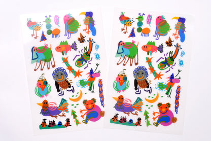 Dan Wei Industry - Crayon Animals Print-On Sticker