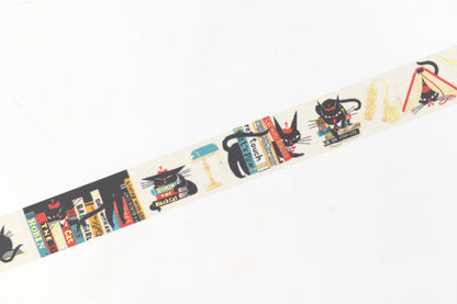 Cozyca - Black Cat Design Foil Stamping Washi Tape