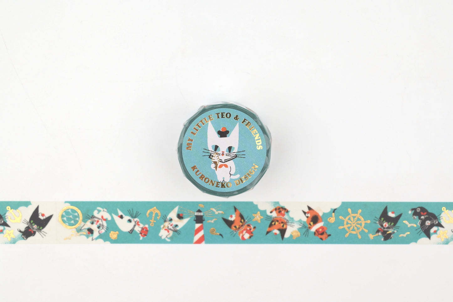 Cozyca - Black Cat Design Foil Stamping Washi Tape
