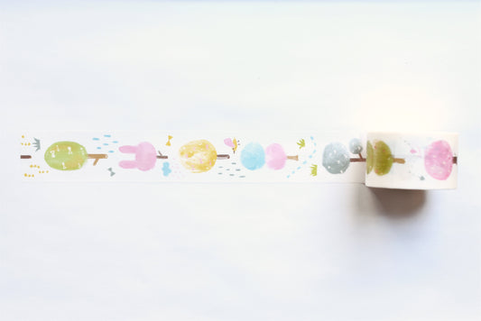 Deer Forest Washi Tape - Marshmallow Tree