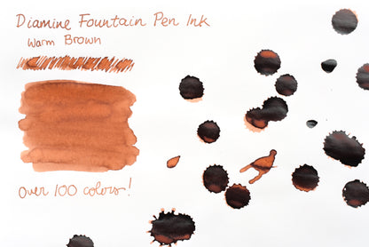 Diamine Fountain Pen Ink - Warm Brown - 30mL