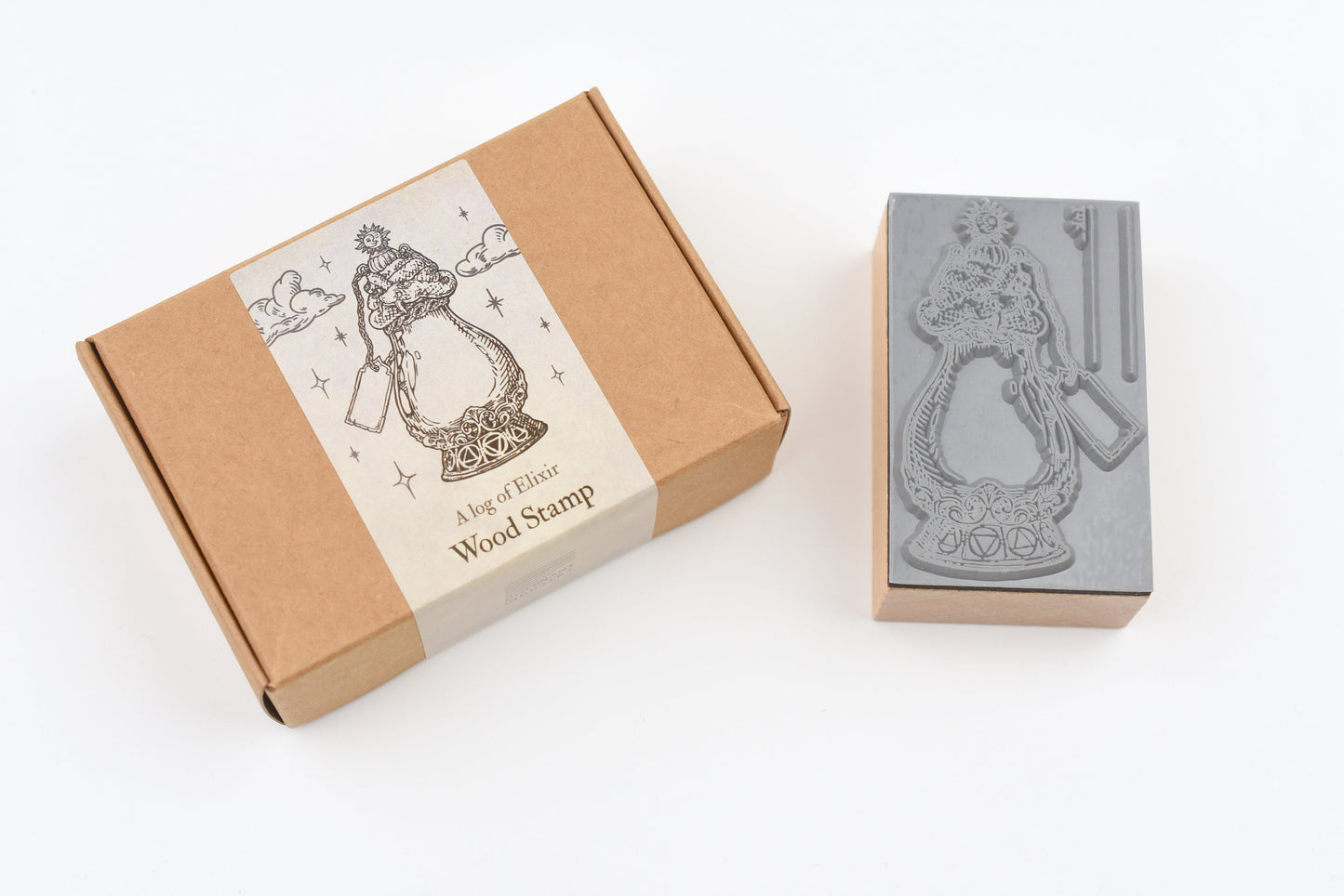 Dominant Industry - A Log of Elixir - Wood Stamp