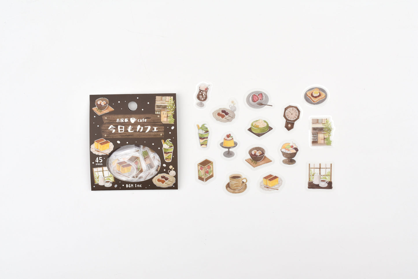 BGM Flake Stickers - Foil Stamping - Today's Cafe