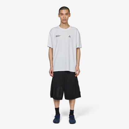 Logo Mesh Shorts Black | Ice Silver