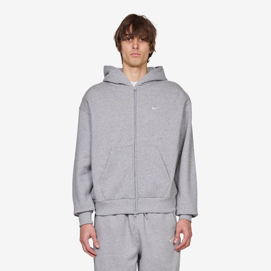 Solo Swoosh Full-Zip Hoodie Dark Grey Heather | Sail