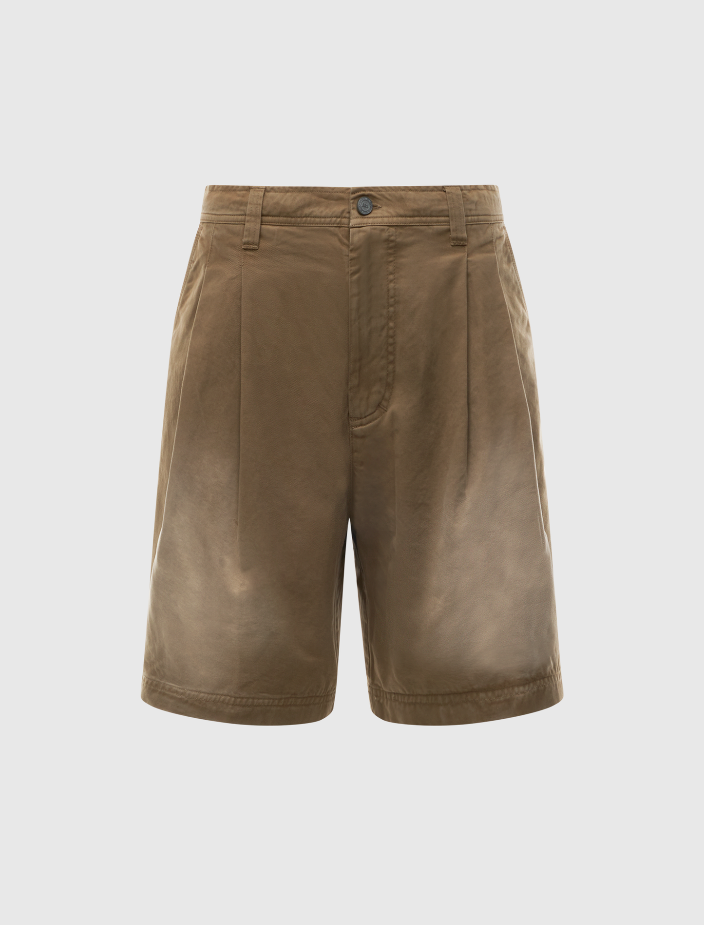 PLEATED CHINO SHORTS