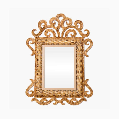 The Small Grand Rattan Mirror