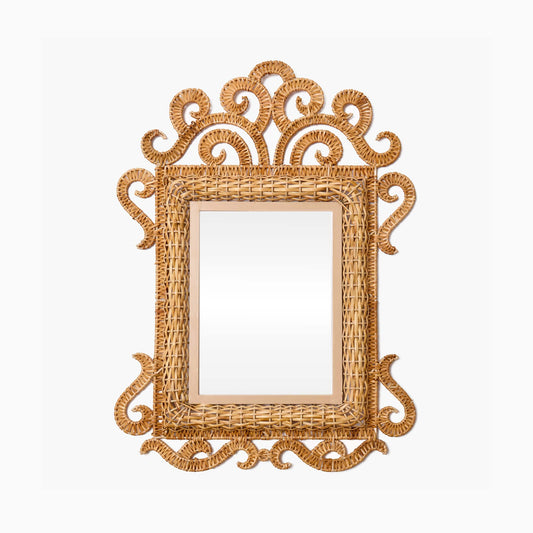 The Small Grand Rattan Mirror