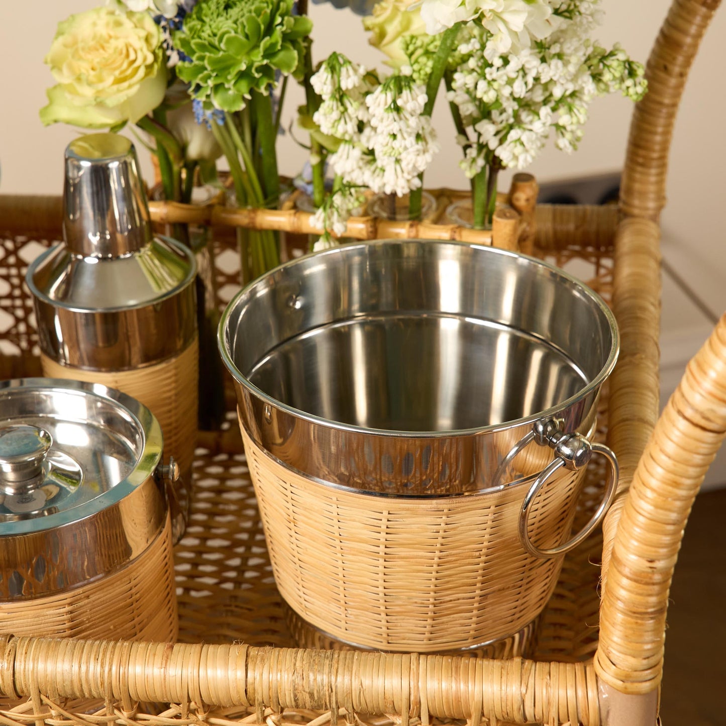 Wicker Champagne Bucket
