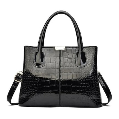Ladies PU Leather Patent Leather Shoulder Crossbody Bag Women Luxury Designer Handbag Pruse Fashion Large Capacity Shopping Tote