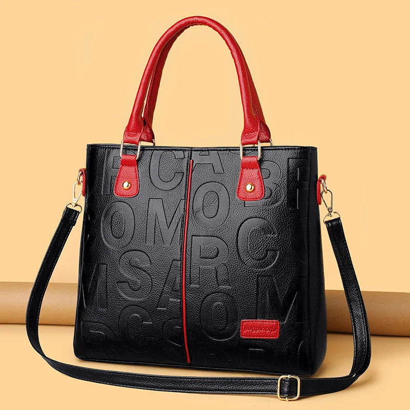 PU Leather Casual Crossbody Bags for Women Ladies Luxury Designer Tote Handbag Female Large Capacity Travel Shoulder Bag Sac