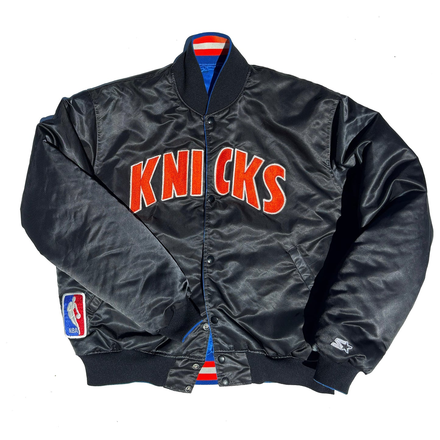 New York Knicks Starter Reversible 90's Satin Coaches Jacket XL