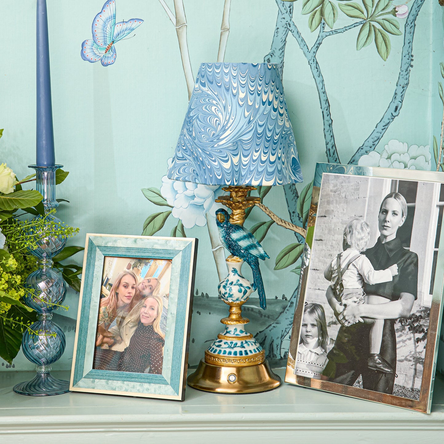 Blue Parrot Rechargeable Lamp