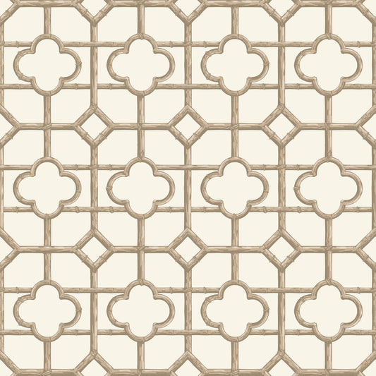 Putty Shaded Bamboo Wallpaper