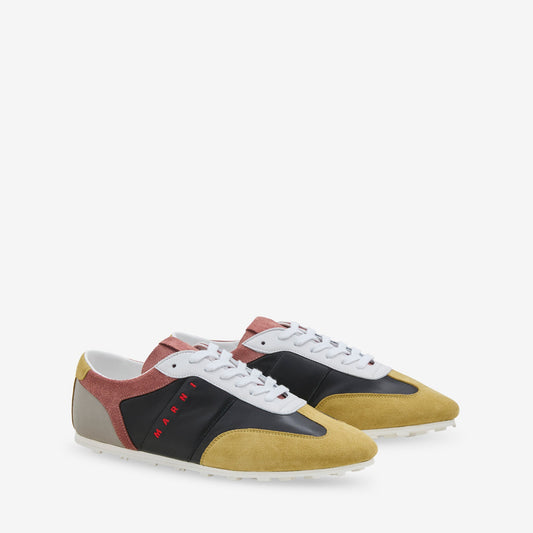 Leather Sneaker Green | Black | Pink | Grey