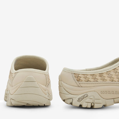 Moab 2 Slide Woven Leather Stucco