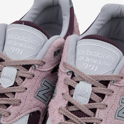 Made in UK 991v2 Deauville Mauve | Fig | Oyster Mushroom