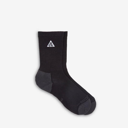 ACG Everyday Elevated Crew Socks Black | Dark Smoke Grey | Reflective Silver
