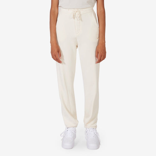 Women's Modern Fleece High-Waisted French Terry Pant Pure | Sesame