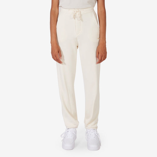 Women's Modern Fleece High-Waisted French Terry Pant Pure | Sesame