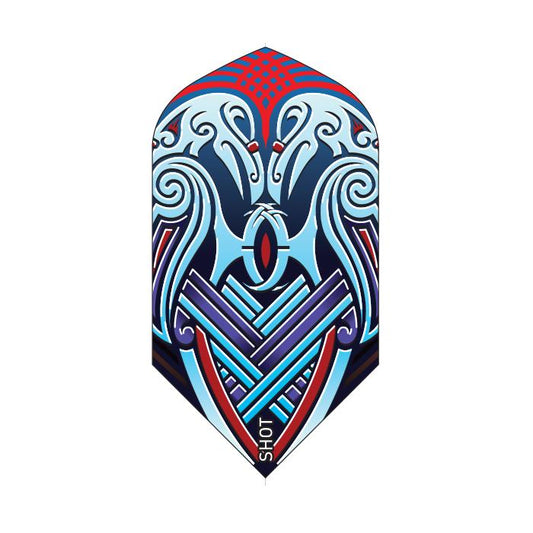 SHOT - Viking Raven Dart Flight - Slim - Blue